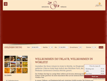 Tablet Screenshot of hotel-zum-stein.de